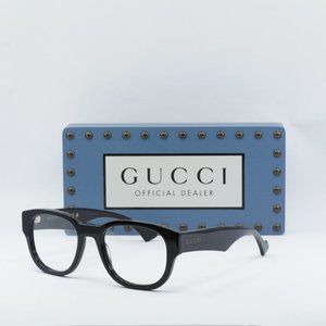 Gucci GG1429O 001 Square Eyeglasses 54mm Black